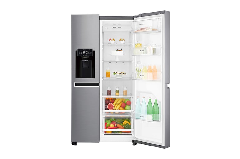 LG Réfrigérateur Américain | 625L | Compresseur linéaire | Total No Frost | Smart Diagnosis | Moist Balance Crisper | F, LG GSL6611PS